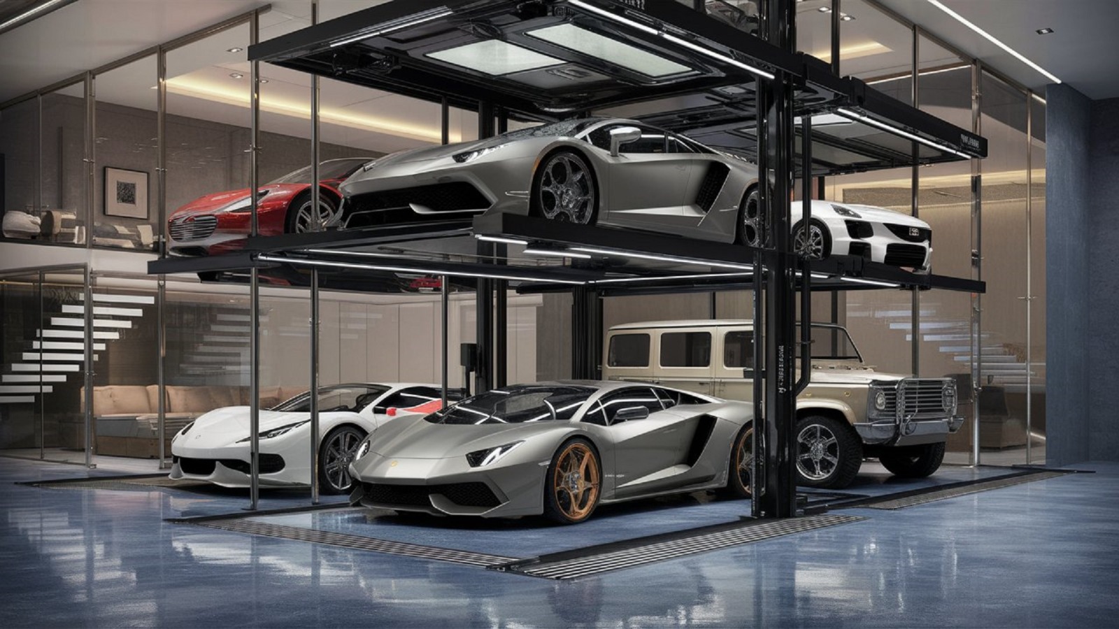 Compact car elevator for small garages